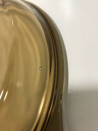 Pyrex Amber 6 - D Glass Mushroom Lid 8 - 1/2 
