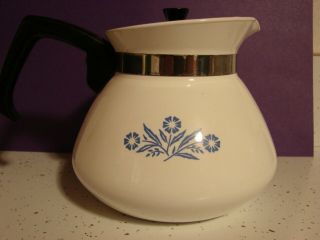 Corning Ware Cornflower Blue 6 Cup Coffee Pot Tea Pot