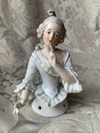 Large Half - Doll/demi - Figurine/buste Porcelaine/teepuppe/galluba & Hofmann