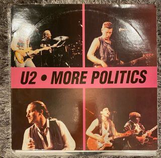 Rare U2 Vinyl Live Boot 2 Lps - More Politics - 1993 France Pressing