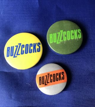 Buzzcocks Bundle Of 3 Vintage Pin Badges - Various - 70 