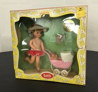 1966 Barbie Vtg.  " Tutti " Walkin`my Dolly 3552 Complete,