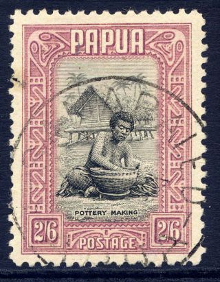 Papua 1932 - 40 2/6d Black & Rose - Mauve Very Fine Cds.  Stanley Gibbons 142.