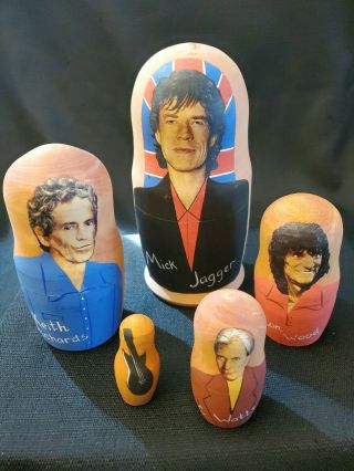 Rolling Stones 7 " Russian Nesting Doll Mick Jagger