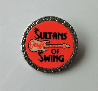 Dire Straits Vintage Metal Pin Badge From The 1980 
