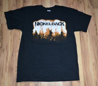 Nickel Back Tour 2009 T - Shirt Size Large Anvil