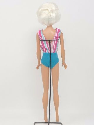 Vintage Barbie Fashion Queen - White Platinum Wig - American Girl Side Part OOAK 3