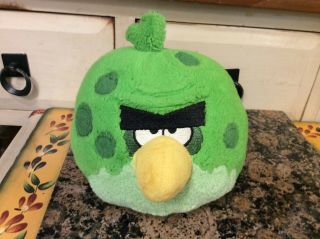 Angry Birds Space Incredible Terence Green Bird Plush 7 " Stuffed Toy With Sound