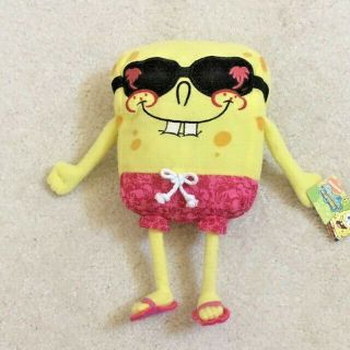 " Sponge Out Of Water " Spongebob Squarepants Plush Toy W/tag 10 " X 6 " - Guc Rare