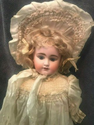 Bahr And Proschild 309 - 9; 21 Inches German Bisque Doll With Costume
