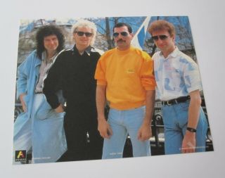 Queen : A Kind Of Magic 1986 Official Large 10 " X 8 " Group Promo Card Photograph