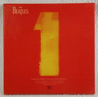 Beatles 1 Limited Edition Box Set Singles 27 Cover Poster Prints 12x12 [gs 1 - 3]