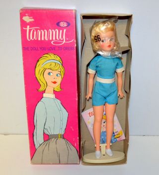 Vintage 1960s Ideal Toys Tammy Doll Platinum Blonde