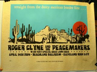 2004 Roger Clyne & The Peacemakers 17 1/2 X 23 " S/n Le Litho Poster Beachland