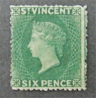 Nystamps British St.  Vincent Stamp 3 Og H $70