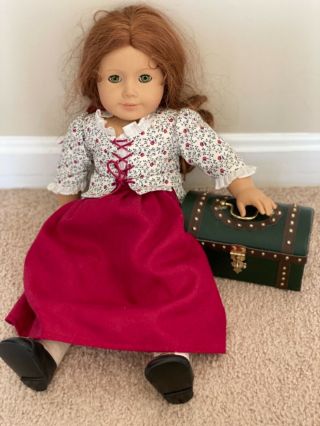 Pleasant Company American Girl Doll Felicity With Travel Trunk