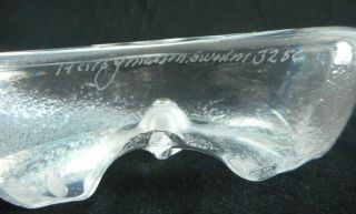 Stunning Signed Mats Jonasson Panda Art Glass Paperweight Sculpture 3