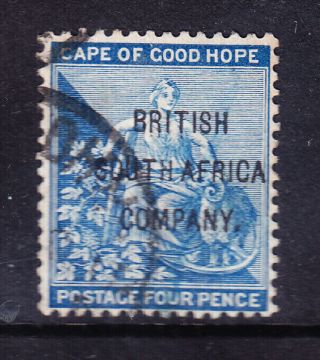 Rhodesia 1896 Sg62 4d Of Cogh Opt British South Africa Company Fine Cat£26