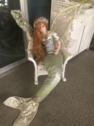 5 Ft Tall Show Stoppers Florence Maranuk Porcelain Mermaid Doll Limited Edition