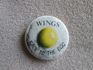 Paul Mccartney & Wings Back To The Egg Pin Vintage The Beatles Rare