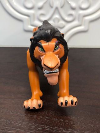 Vintage Disney The Lion King 6” Scar Fighting Action Pvc Figure Toy