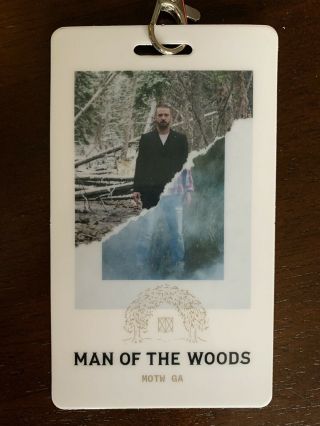 Justin Timberlake Man Of The Woods Vip Pass And Lanyard - Memorabilia