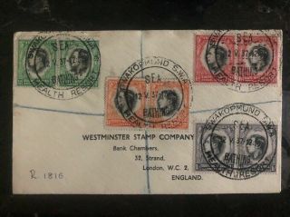 1937 South West Africa King George Vi Coronation Fdc First Day Cover Kgvi