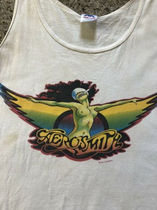 Rare Vintage Naked Woman 1988 Aerosmith Walk This Way Concert Shirt Ac/dc Large
