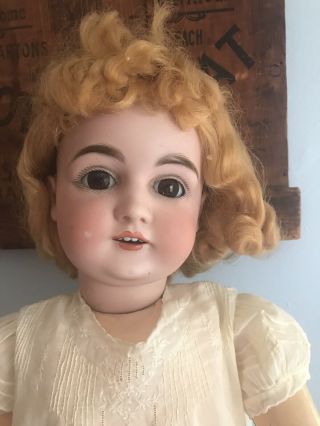 Antique Large Kestner 164 Made Germany L 15 Bisque Head Jointed Body Tlc 28 Inch