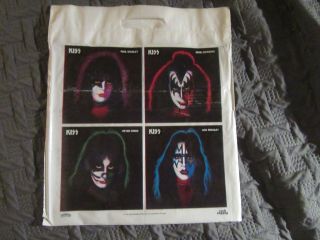 1978 Vintage Kiss Solo Album Plastic Promo Record Bag Gene Peter Ace Paul 70 