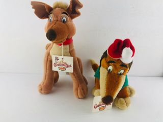 Vintage Dennys All Dogs Go To Heaven Christmas Carol Itchy & Charlie Dogs 1998