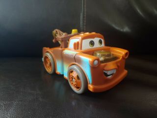 Disney Pixar Cars Mater Shake N Go Brown Tow Truck Talking Mattel 2005