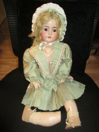 Antique German Simon And Halbig 1079 Bisque Head Doll Made In Germany S613 Pb