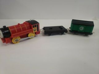 Trackmaster Thomas & Friends " Victor " 2009 Motorized Train With 2 Cars