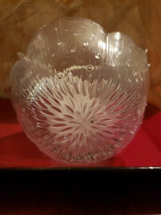 Set 7 Vintage ARCOROC FRANCE Glass Flower Petal Scalloped Rim Dessert Bowls 2