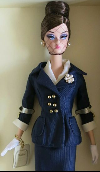 Gold Label BFMC Exclusive Boater Ensemble Silkstone Barbie Doll & Boater Hat 2