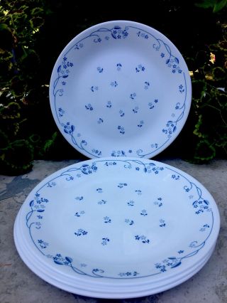 Set Of 4 Corelle Provincial Blue 8.  5 " Lunch Plates