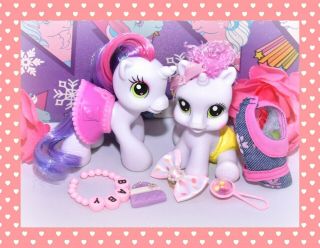 ❤️my Little Pony G3.  5 Baby Newborn Cuties Sweetie Belle White Unicorn Lot❤️
