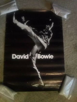 David Bowie Vintage Fan Club Poster.  Rca Records 19 " X 27 "