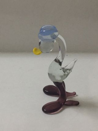 Murano Glass,  Pirelli,  Lauscha,  Bimini Glass:Glass Donald Duck Bird Figure,  Ornament 2