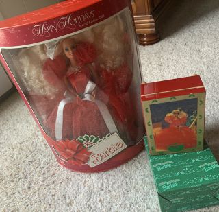 1988 Happy Holiday Barbie And Music Box