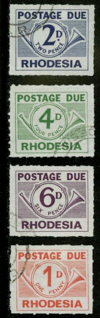 Rhodesia 1965 Scott J5 - J8 Set