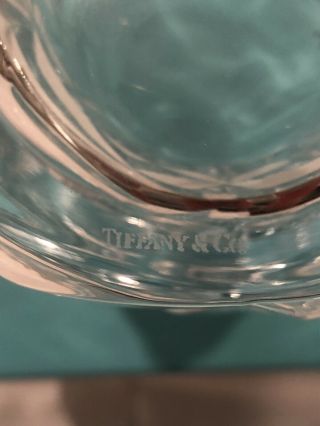 Tiffany & Co.  Crystal Rock Cut Beer Mug Cup Stein Signed 3