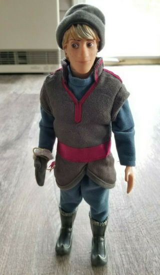 The Disney Store Authentic Frozen Kristoff Doll 12 " Toy Pre - Owned