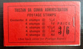 Tristan Da Cunha 1958 - 3/6 Red Booklet Sb2 Nq555