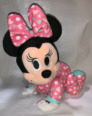 Disney Just Play Crawling Minnie Mouse Electronic Talking Plush Doll