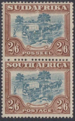 S.  Africa - Sg 37 - M/m - 1927/30 - 2s 6d - Vertical Pair