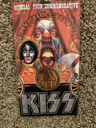 Kiss Peter Criss Psycho Circus Tour Gold Coin