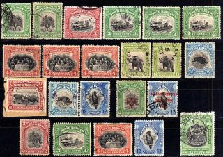 North Borneo 1909 - 28 Selection,  22 Stamps