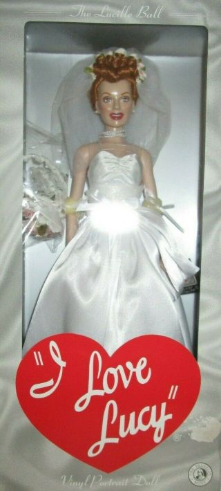 Lucille Ball Wedding Franklin I Love Lucy Bride Doll Nib